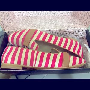 Pink and White Striped Loafers Victoria’s Secret